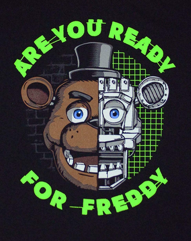 Five Nights at Freddy's I Survived Boy's T-Shirt (7-8 Years) Black - Image 3